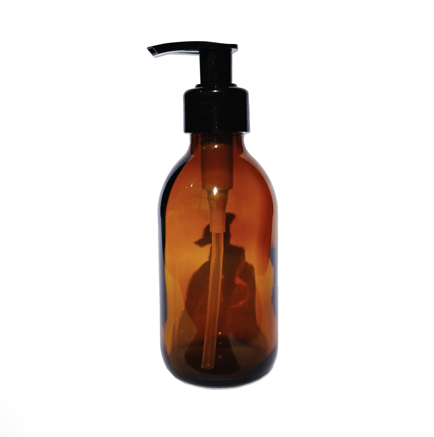 200ml Amber Glass Bottle with Pump