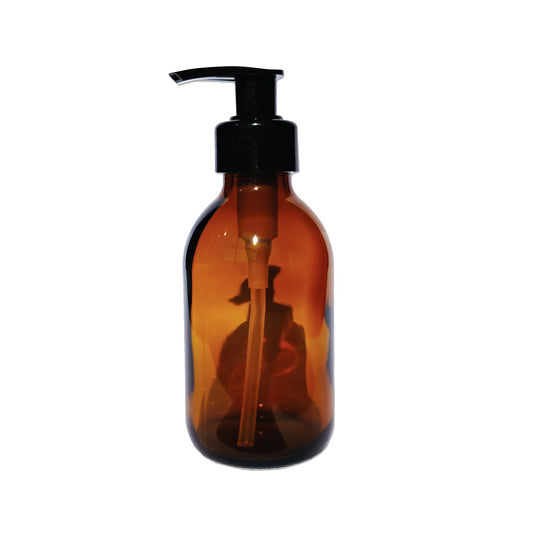 50ml Amber Glass Bottle with Pump