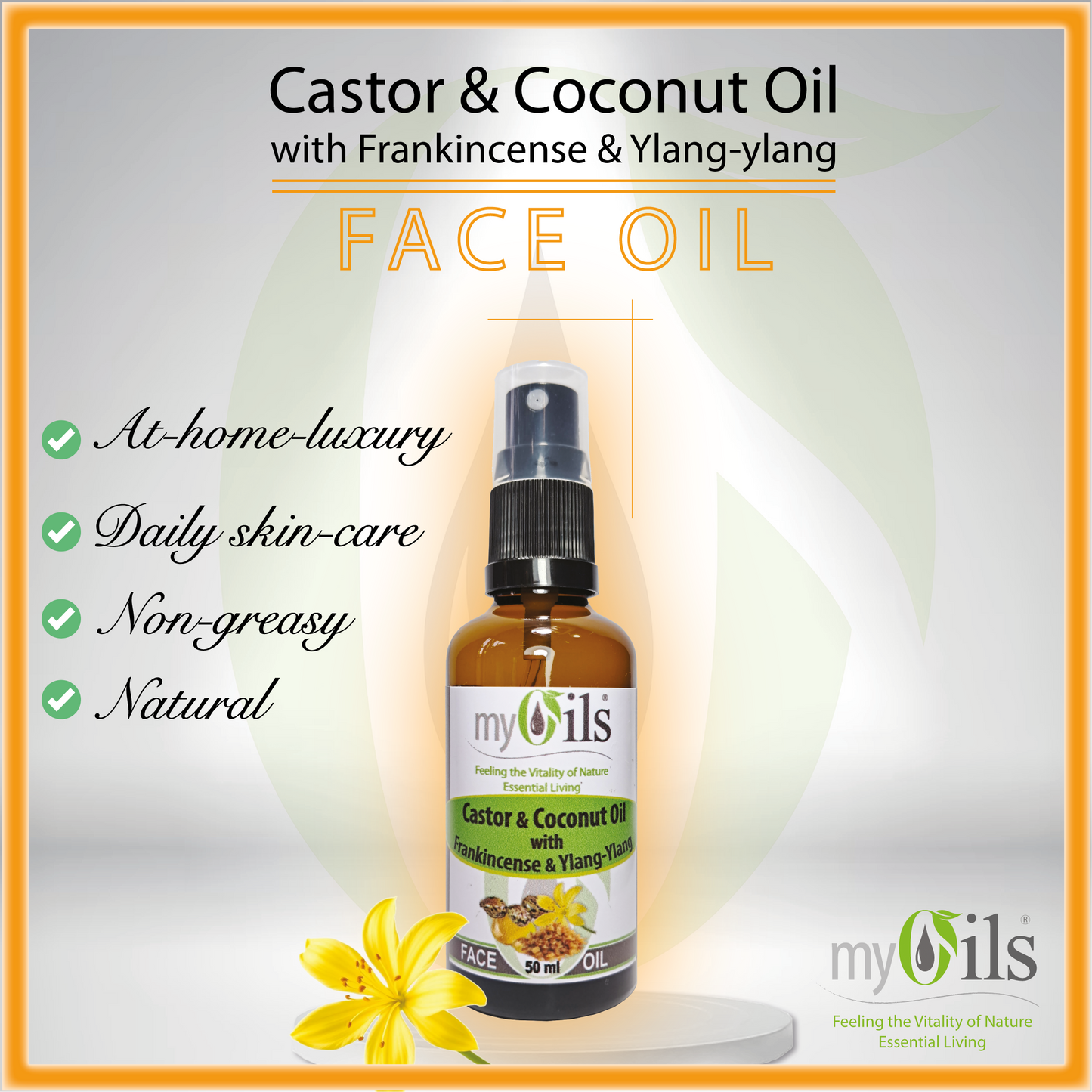 Castor and Frankincense Face Oil - 50 ml