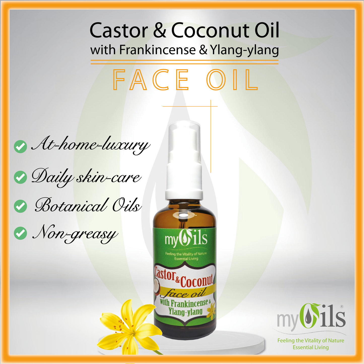Castor and Frankincense Face Oil - 50 ml
