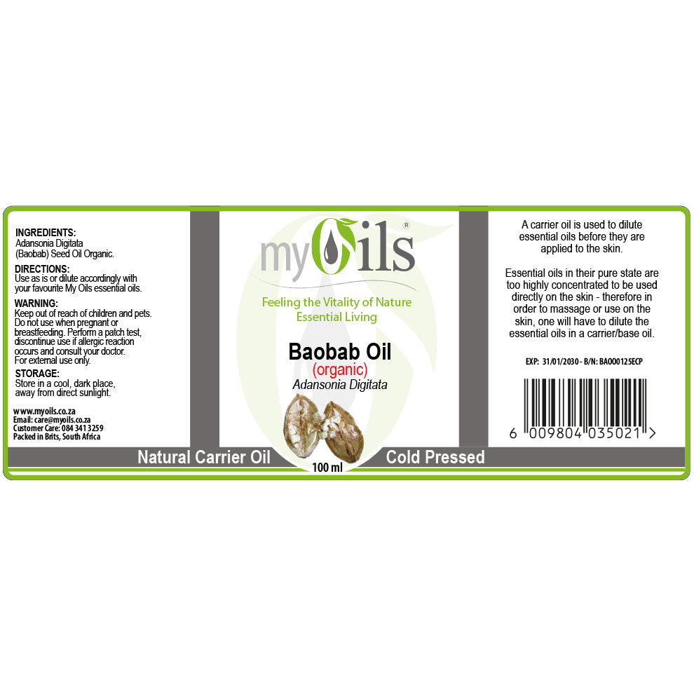 Baobab (Organic) Carrier Oil - 100ml