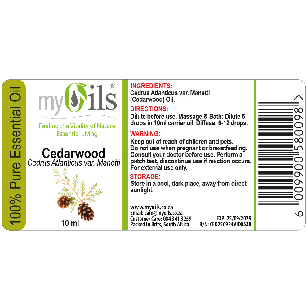Cedarwood Essential Oil - 10ml