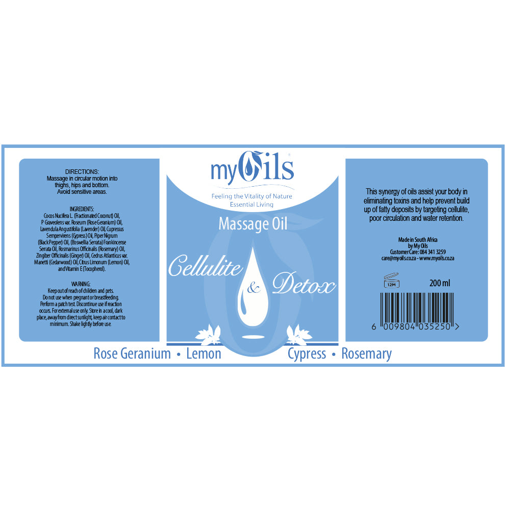 Cellulite and Detox Massage Oil - 200ml