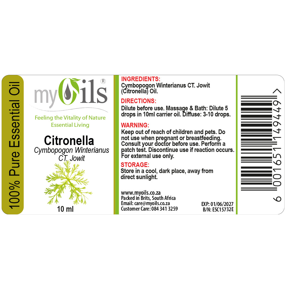 Citronella Essential Oil - 10ml