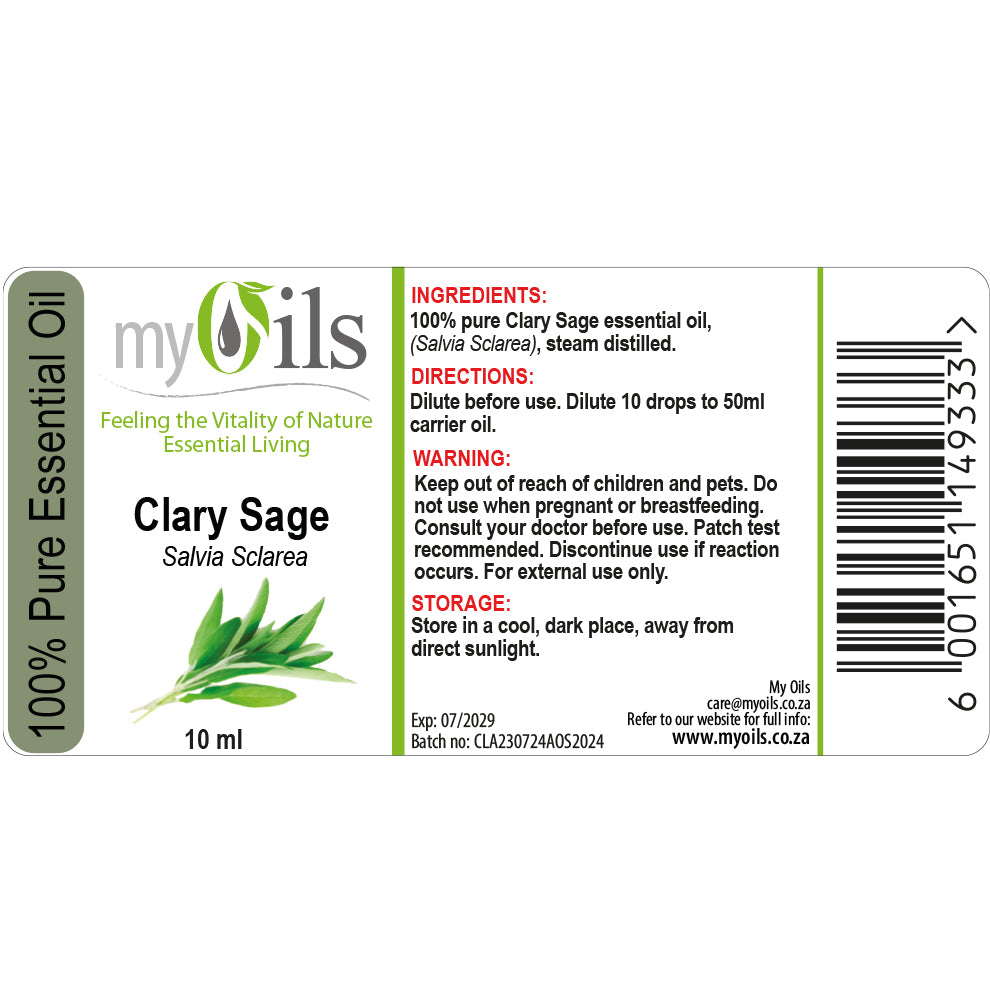 Clary Sage Essential Oil - 10ml