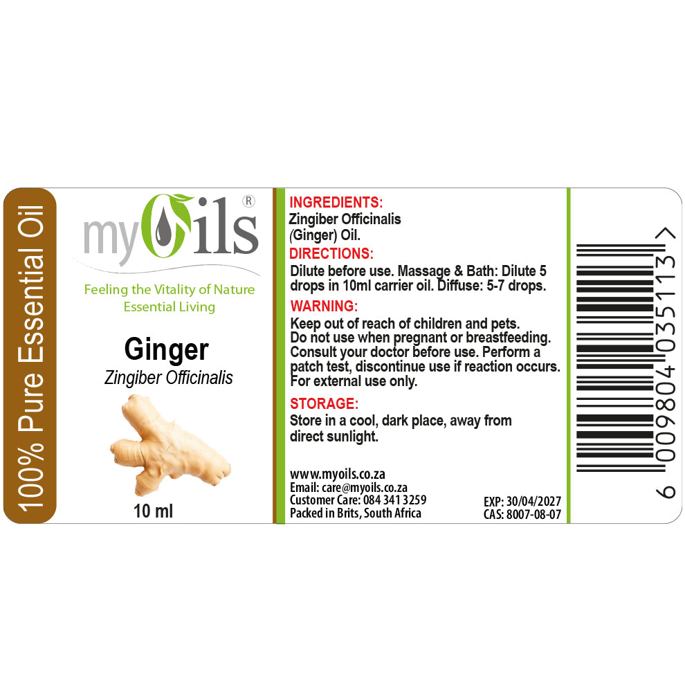 Ginger Essential Oil - 10ml