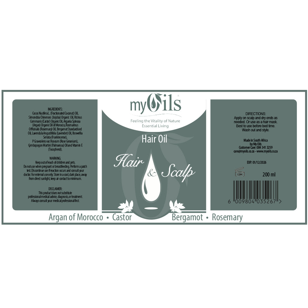 Hair Oil - Hair & Scalp - 200ml