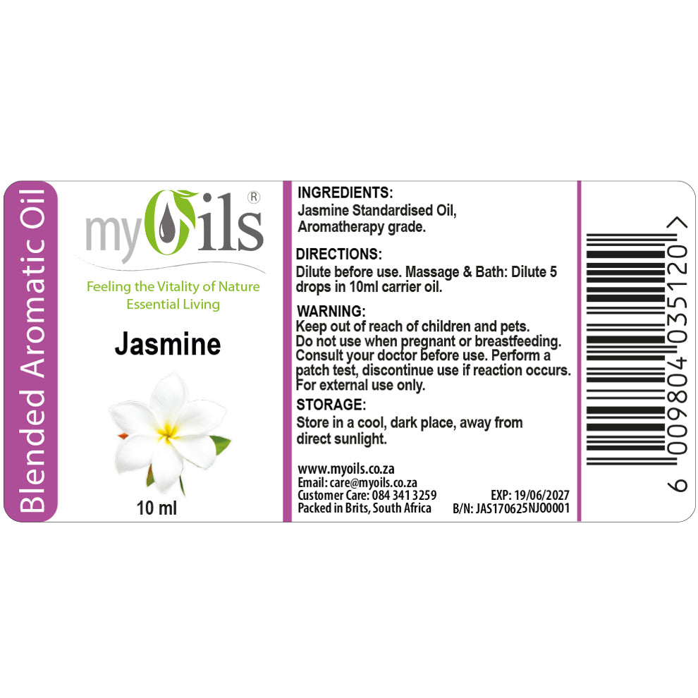Jasmine Standardised Oil - 10ml