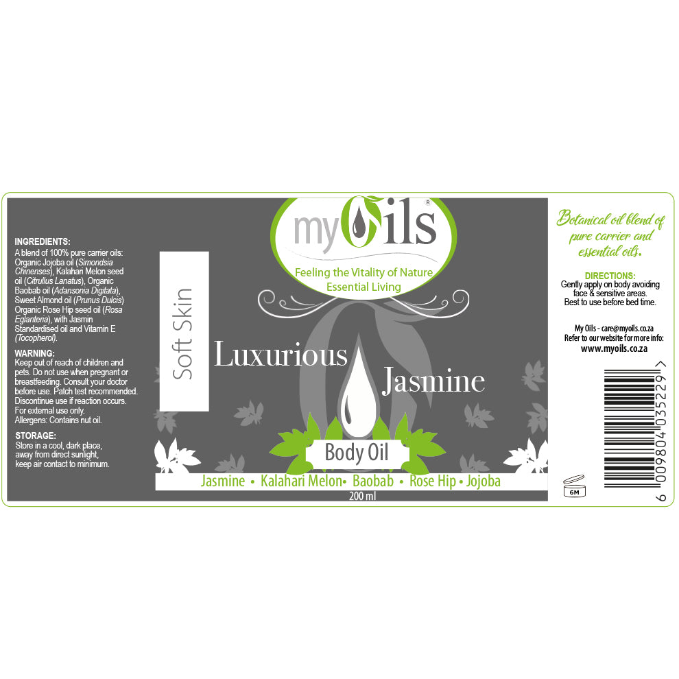 Luxurious Jasmine Body Oil - 200ml