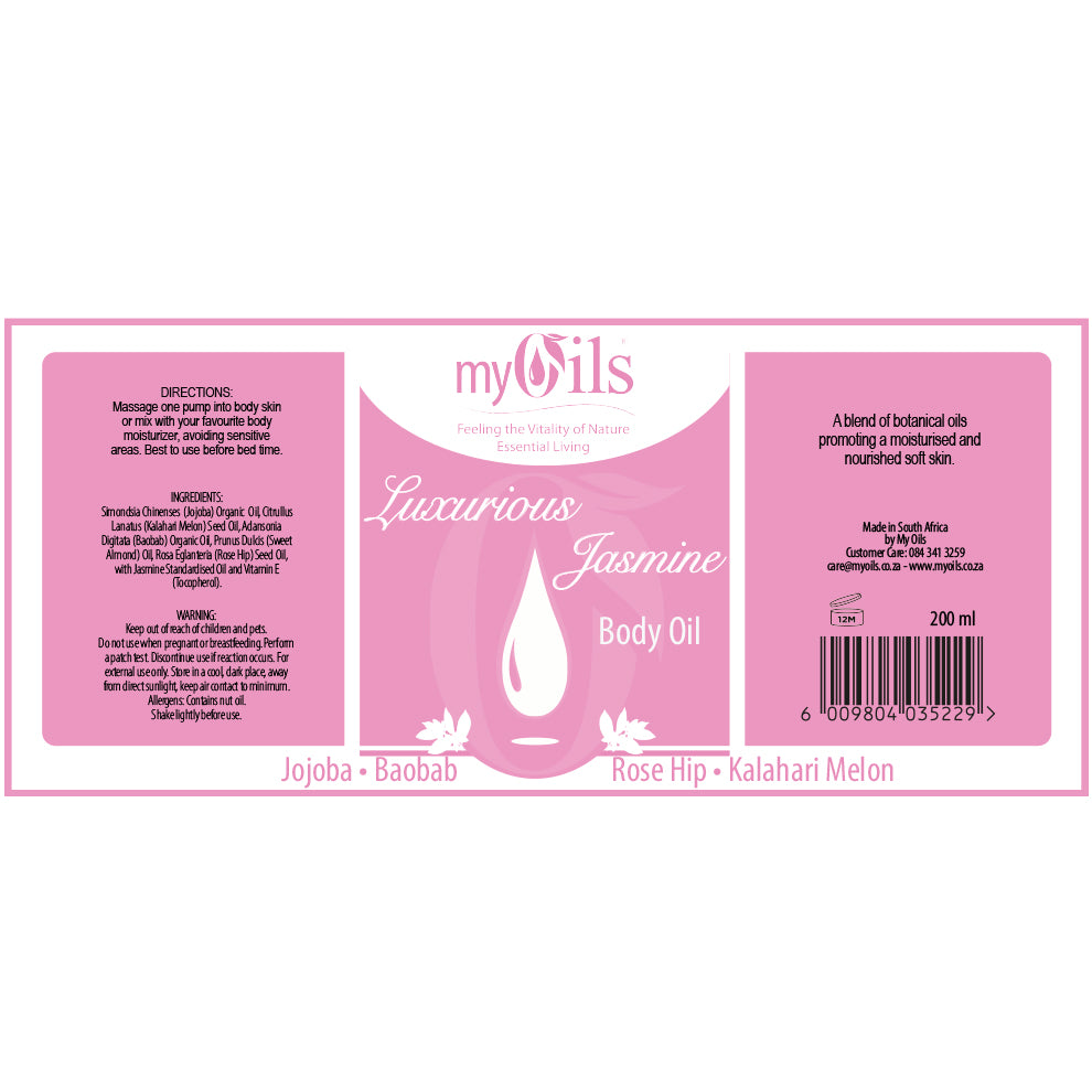 Luxurious Jasmine Body Oil - 200ml
