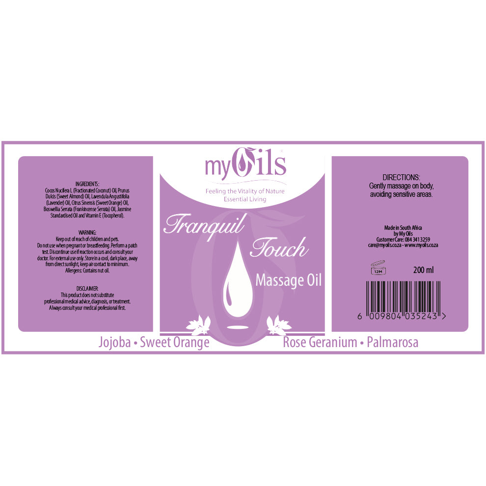 Massage Oil - Tranquil Touch - 200ml