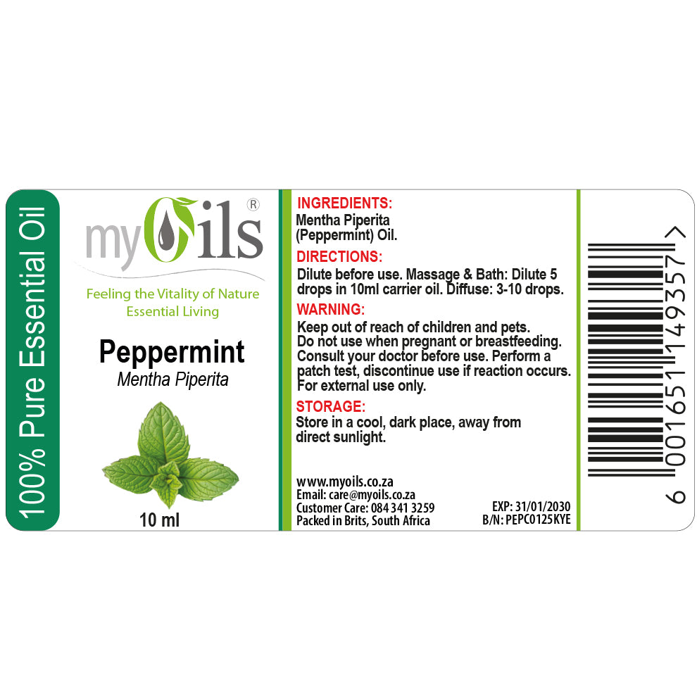 Peppermint Essential Oil - 10ml
