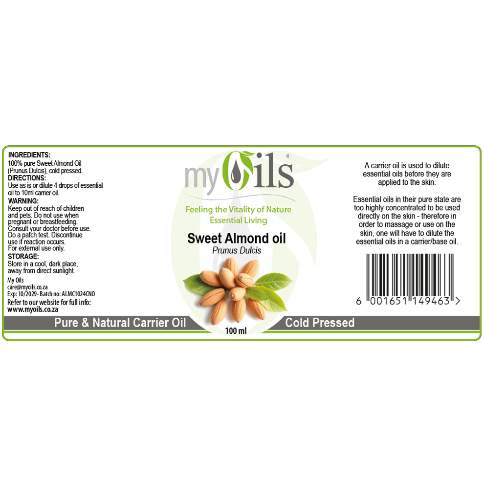 Almond (Sweet) Carrier Oil - 100ml