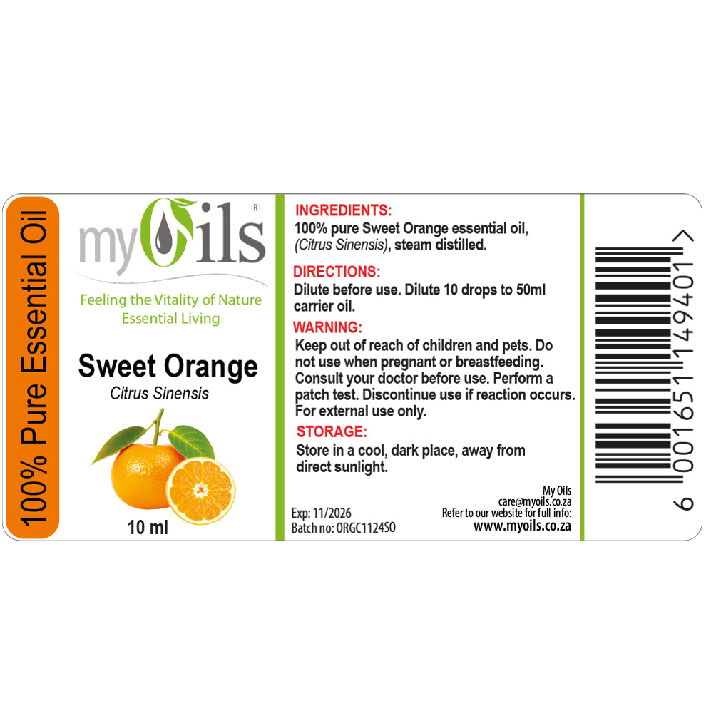 Sweet Orange Essential Oil - 10ml
