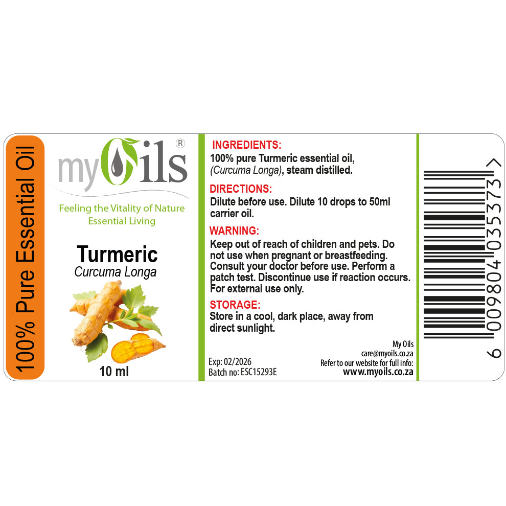 Turmeric Essential Oil - 10ml