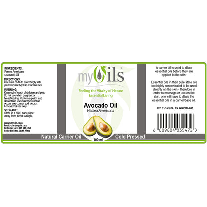 Avocado (Refined) Carrier Oil - 100ml