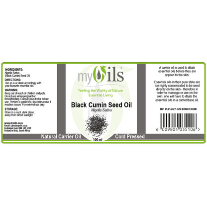 Black Cumin Seed Carrier Oil - 100ml