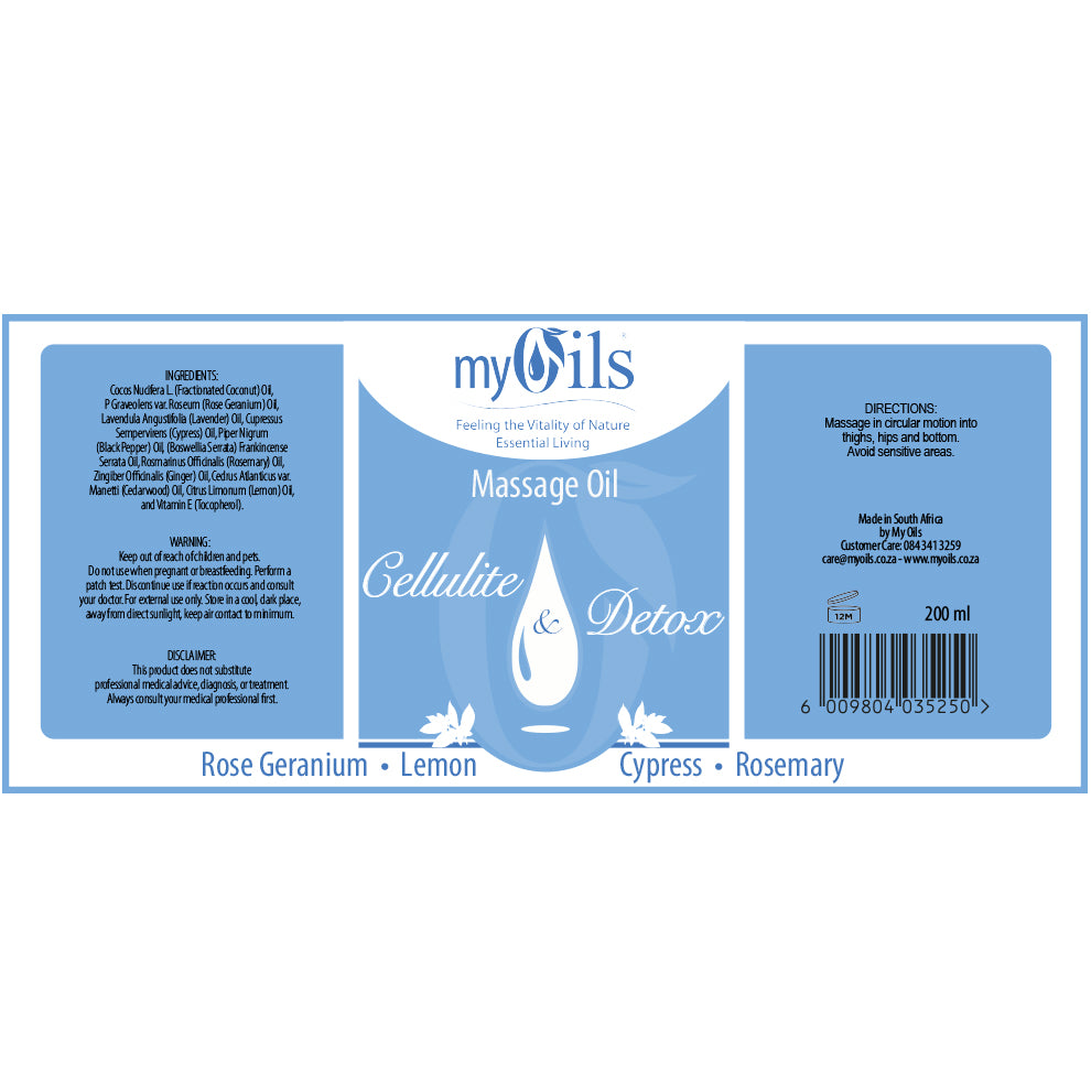 Cellulite and Detox Massage Oil - 200ml