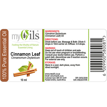 Cinnamon Leaf Essential Oil - 10ml