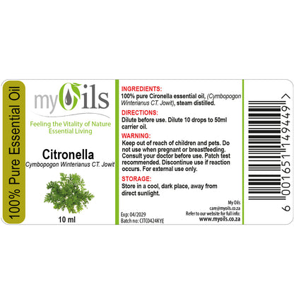 Citronella Essential Oil - 10ml
