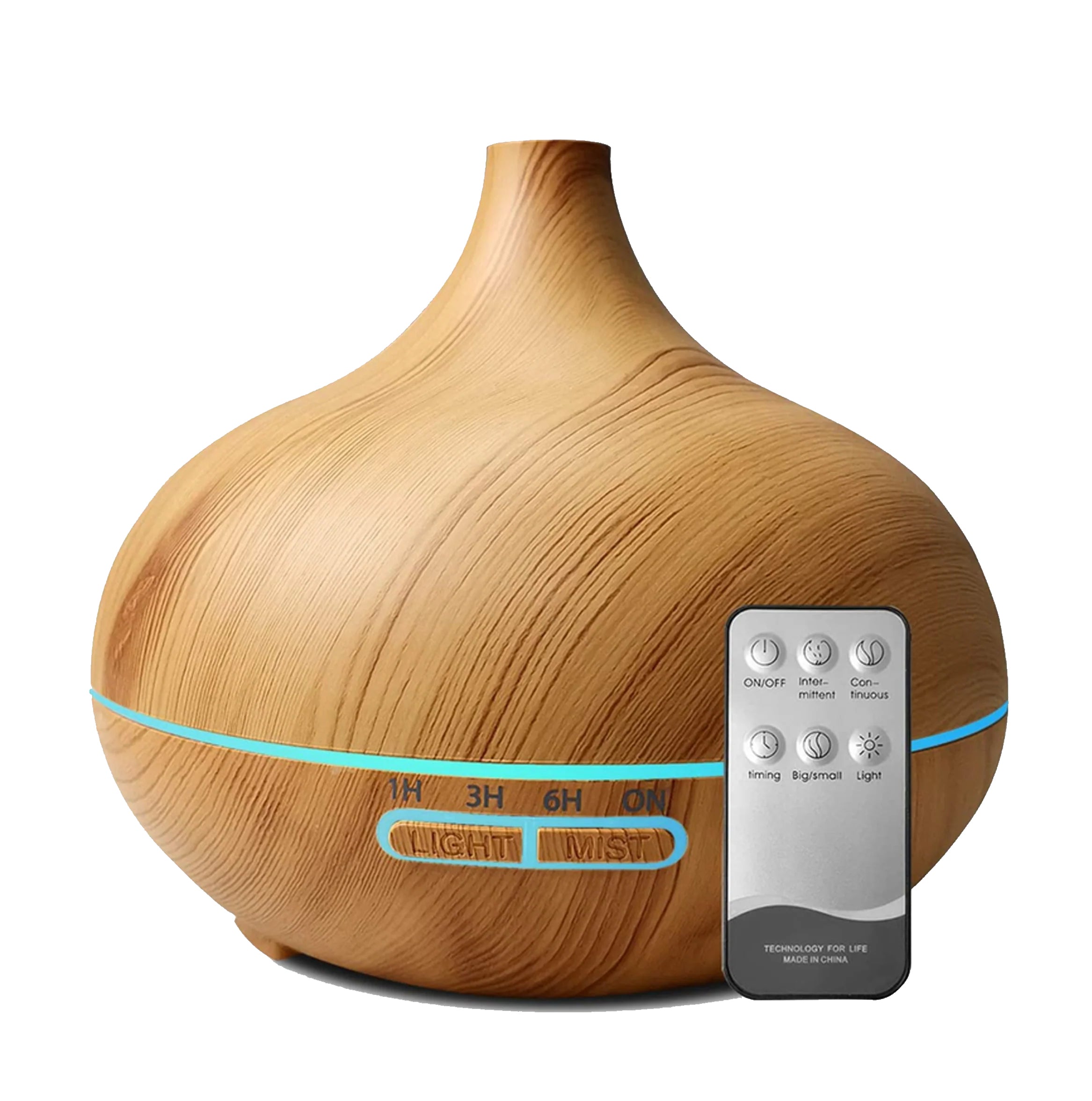 Diffuser Remote Control Aroma Diffuser Ultrasonic Air Humidifier LED Remote Control - 550ml ...