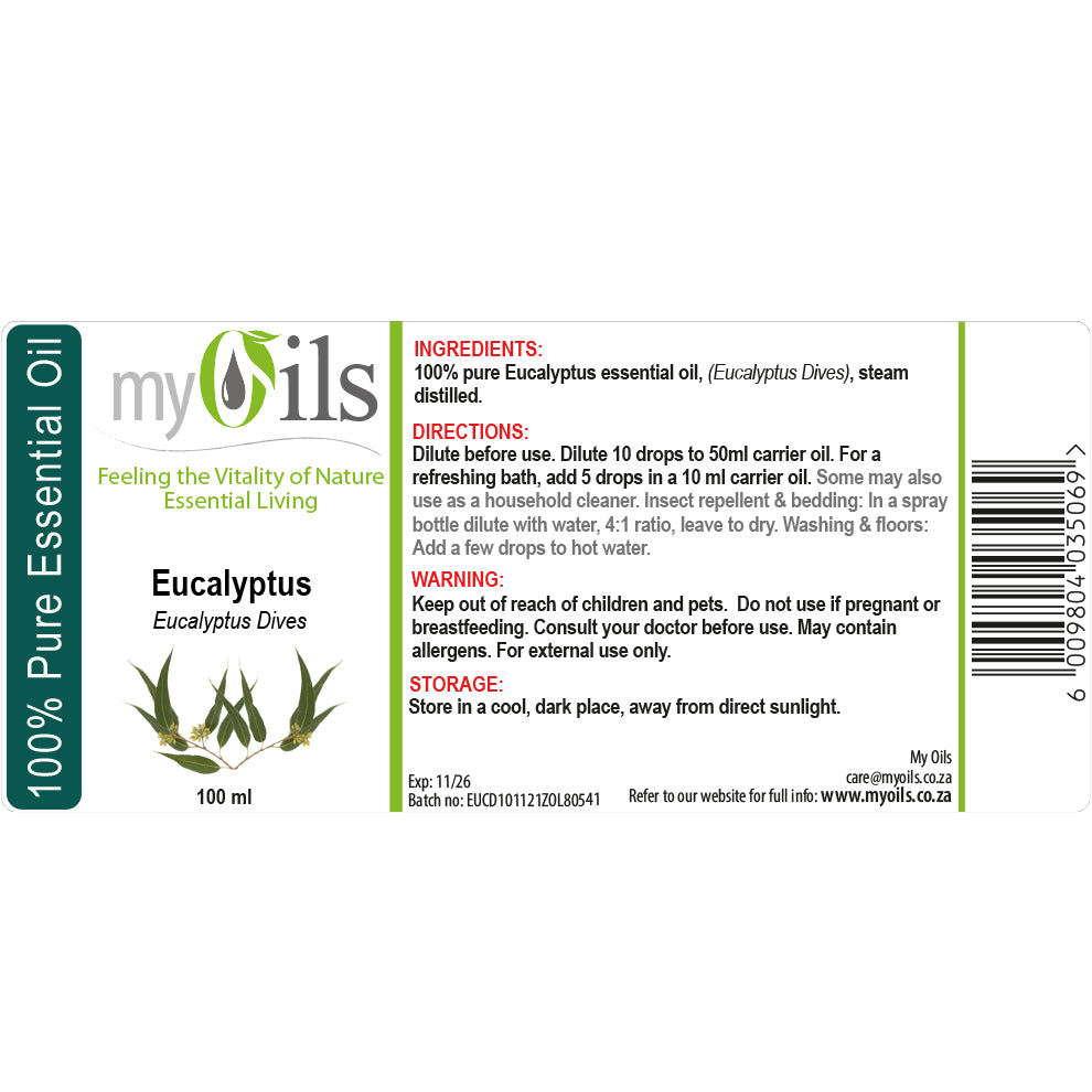 Eucalyptus Dives Essential Oil - 100ml
