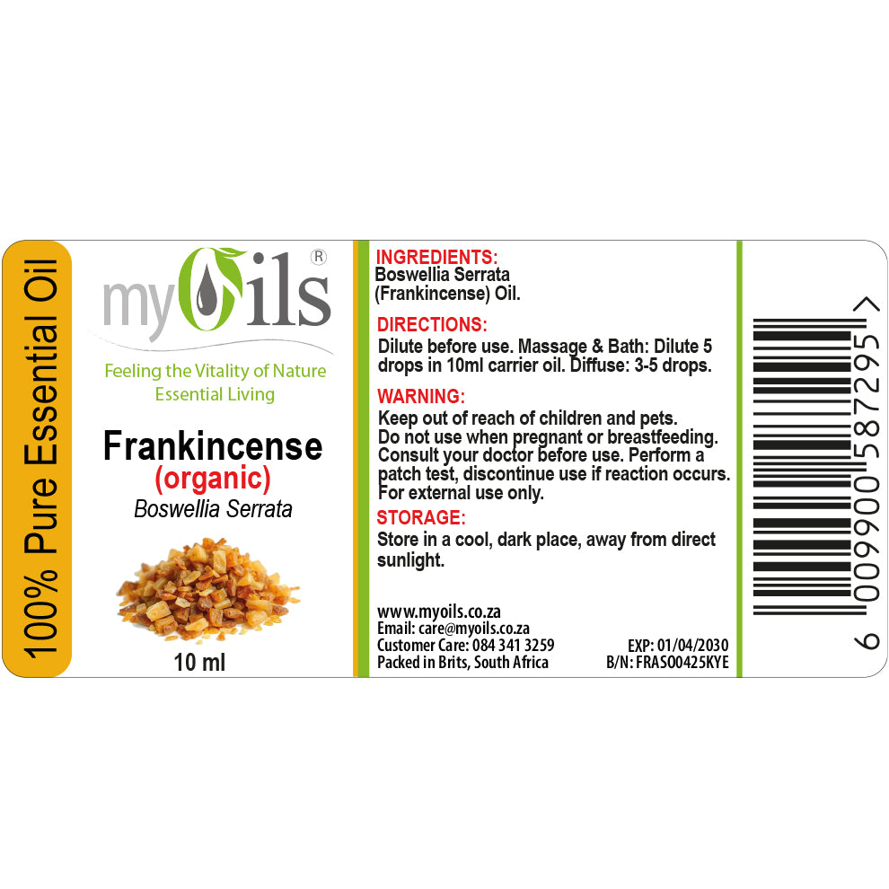 Frankincense (Organic) Essential Oil - 10ml