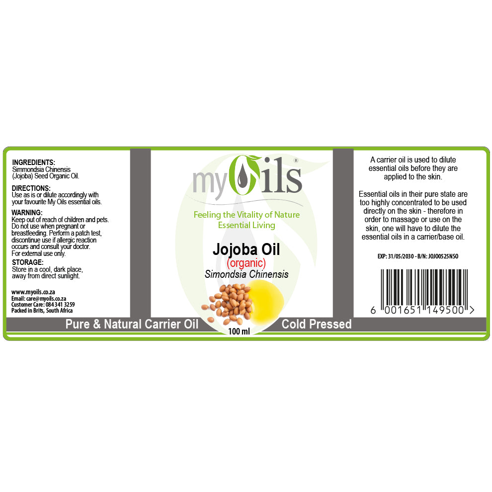 Jojoba (Organic) Carrier Oil - 100ml