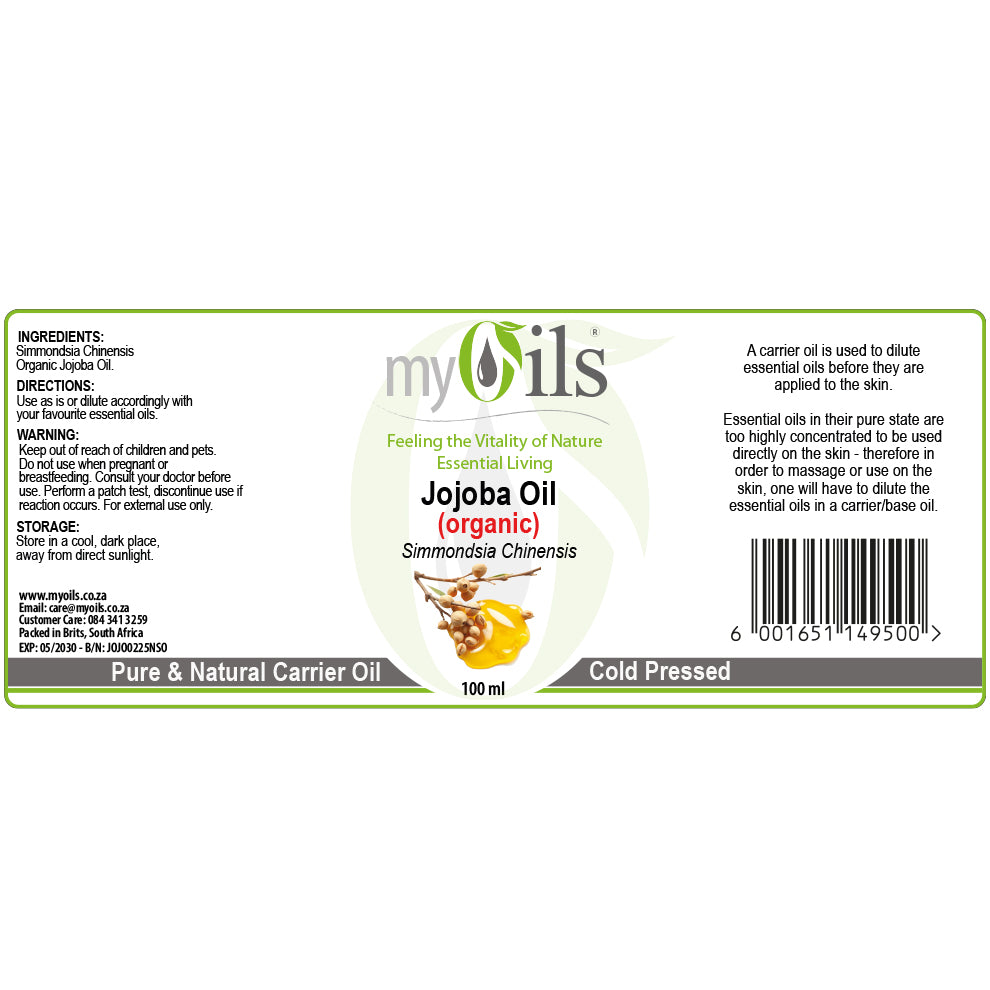 Jojoba (Organic) Carrier Oil - 100ml