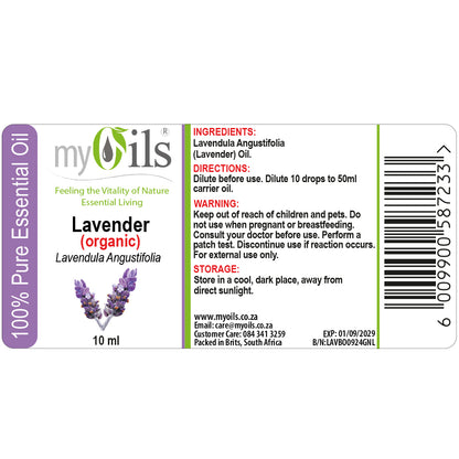 Lavender (Organic) Essential Oil - 10ml
