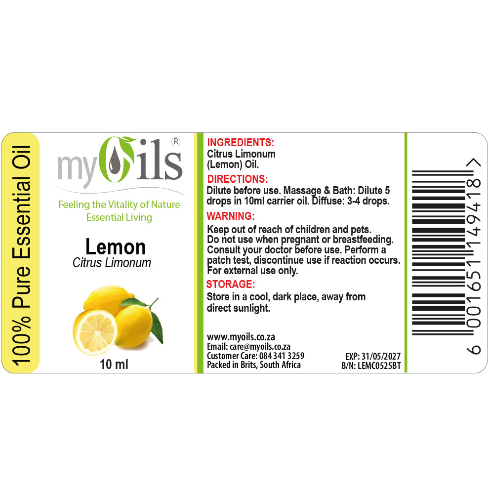 Lemon Essential Oil - 10ml