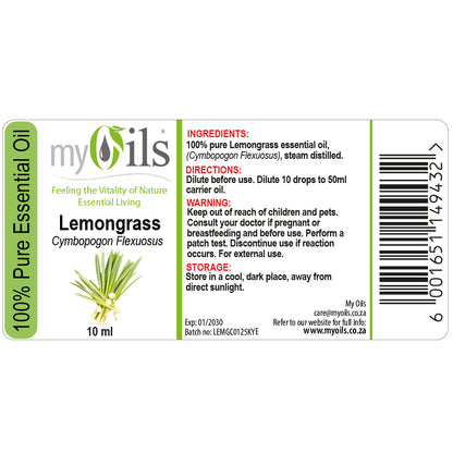 Lemongrass Essential Oil - 10 ml