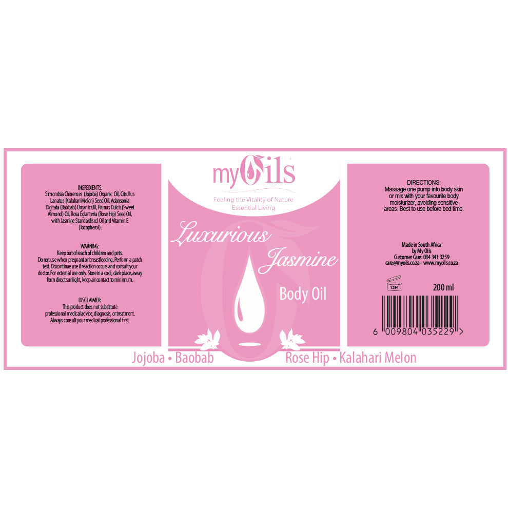 Luxurious Jasmine Body Oil - 200ml