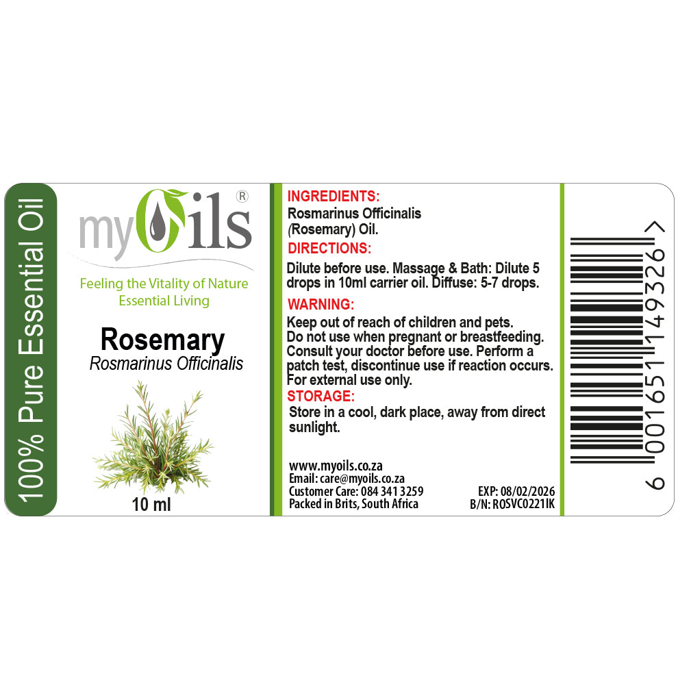 Rosemary (Organic) Essential Oil - 10ml