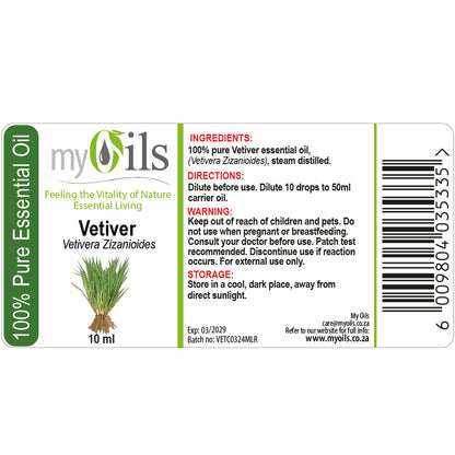 Vetiver Essential Oil - 10ml